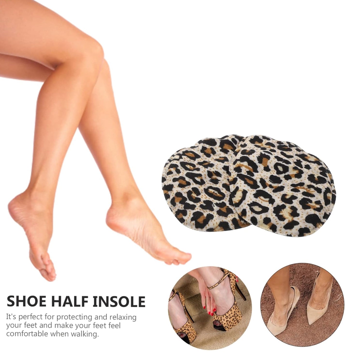 High Shoe Heel Cushion Inserts Non Slip Prevent Calluses Insole Pads (1 Pair  Mix Design) High Shoe Heel Cushion Inserts Non Slip Prevent Calluses Insole Pads (1 Pair  Mix Design)